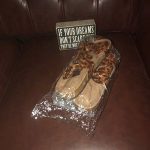 Cheetah print summer sandals very nice